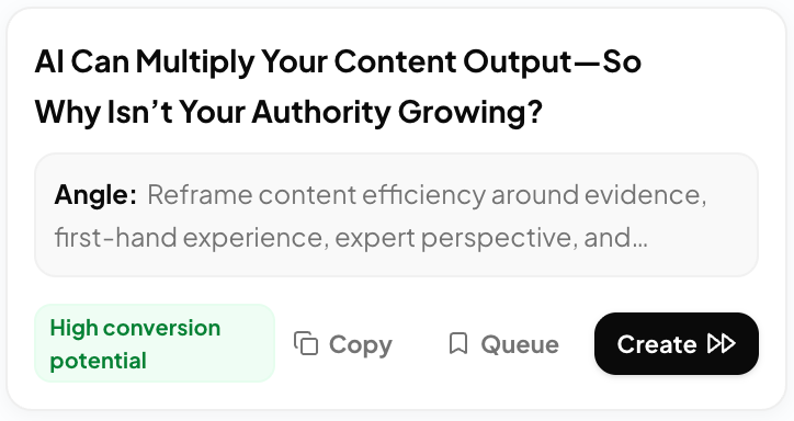 From Update to Article in One Click